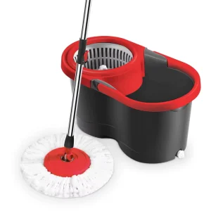 New 360 Degree Swivel Handle Microfiber Floor Mop Double Head High Capacity Dry Wet Cleaning Multi functional Four Side Wringing