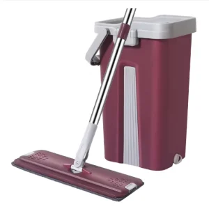New Arrival Fast Delivery Microfiber Flat Mop Bucket With Wringer 360 Spin Hand Free Cleaning Floor Mops