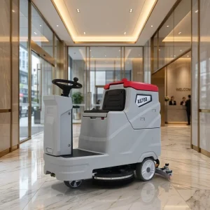 New Arrivals Laite Products Robot Industrial Dual Brushes Battery Powered Floor Scrubber