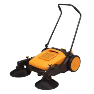 New Condition Manual Walk Behind Burnishing Floor Scrubber Hand Push Foldable Sweeper for Warehouse