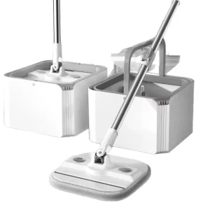 New Custom Portable Hands Free Dirt Separation Rotating Mop Bucket Microfibre Mop Head High Capacity Stainless Steel Telescopic