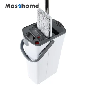New Design ABS Stainless Steel 126Cm Handle Home Kitchen Squeeze Mop for Cleaning Microfiber Flat Mop and Bucket Set