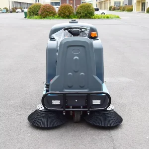 New Design Electric Industrial Ride On Self Propelled Floor Sweeper Machine 1300mm Cleaning Width 8500m2 h
