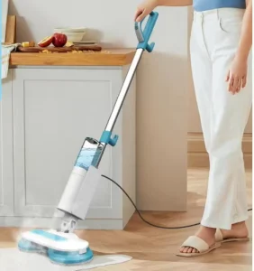 New Design Electric Steam Mop 6m Corded Automatic Spin with 90C Steam Dual Tank Compact Design Powerful Rotation