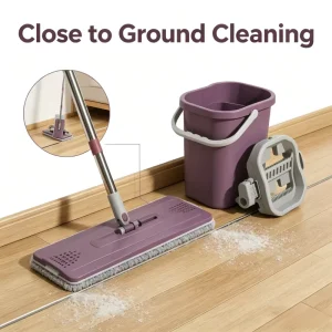 New Design Household Lazy Mop Cleaning Floor Floor Cleaner with Stainless Steel Microfibre Fabric Microfiber Rectangle