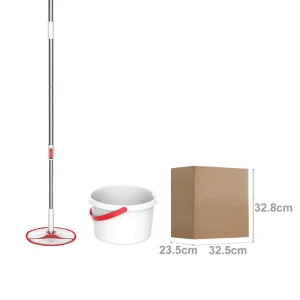 New Easywring Microfiber Spin Flat Mop and Bucket Floor Cleaning System with 1 Extra Refill