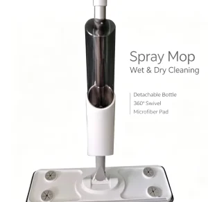 New Efficient Handfree Spray Mop for Floor Cleaning with Long Extendable Handle Microfiber Flat Mops and Water Bottle