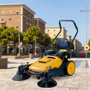 New Electric Outdoor Walk Behind Manual Floor Sweeper Machine