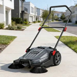 New Electric Walk Behind Floor Sweeper Cleaner Machine Mini Hand Push for Sale