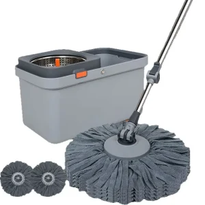 New Fashion Reusable Cleaning Floor Twister Squeeze Household 360 Microfiber Spin Magic Bucket Rotating Mop