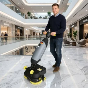 New GS03 Industrial Household Walk Behind Electric Floor Scrubber Small Sweeping Mopping Machine