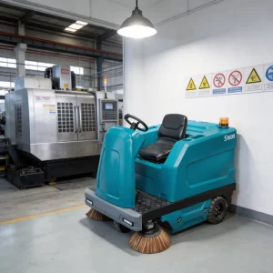 New High Capacity GIYO S1600 Ride On Electric High Pressure Vacuum Large Garbage Tank Workshop Floor Sweeper