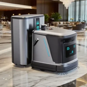New High Efficiency Floor Scrubber Robot Automatic Scrubbing Machine with Adjustable Brush Large Water Tank Workshops