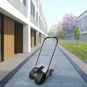 New Home Use Manual Fuel Road Sweeper Automatic Cleaning Process with Plastic Brush Cleaning Artificial Turf Walk Behind Type