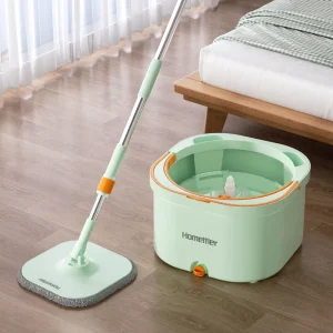 New Household Microfiber Mopping Flat Spray Mop 360 Magic Automatic with Steel Pole Refill Water & Dust for Cleaning Floors