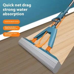 New Microfiber Sponge Mop Flat Floor Mop Hand Washable Flat Head Floor Mop Household Lazy Absorbent Collodion Wet Dry Use