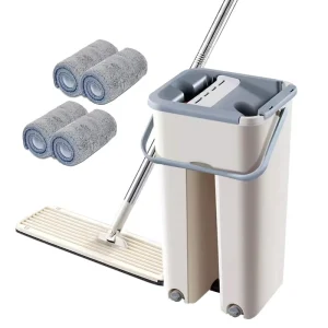 New Microfiber Wet and Dry 360 Wash Flat Household Cleaning Tools Floor Dust Mop Spin Magic Mop Set Cleaning Mop Set