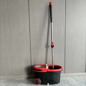 New Model Spin Rotary Mop Bucket Set 360 Rotating Head Eco Friendly Sliding Wringing High Capacity 2 Mopheads Home Use