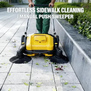 New ST M01 Manual Walk Behind Floor Sweeper with 52L Dust Bin CE Certified for Factory Use Burnishing 1050mm Sweeping Width