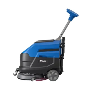 New Small Wireless Walk Behind Electric Scrubbing Floor Cleaning Machine Hand Push