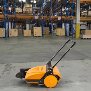Manual Hand-Push Unpowered Street Sweeper for Workshops