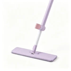 No Hand Wash Microfiber Flat Mop 360 Degree Rotatable Head for Household Dust Hair and Ground Stain Removal Vertical Storage