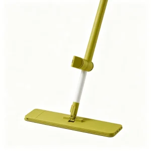 No Hand Wash Microfiber Flat Mop 360 Degree Rotatable Head for Household Dust Hair and Ground Stain Removal Vertical Storage