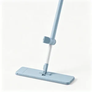 No Hand Wash Microfiber Flat Mop 360 Degree Rotatable Head for Household Dust Hair and Ground Stain Removal Vertical Storage