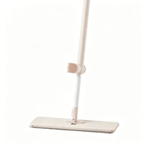 No Hand Wash Microfiber Flat Mop 360° Rotatable Head for Household Dust Hair and Ground Stain Removal Vertical Storage