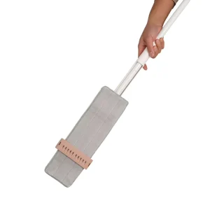 No Hand Wash Microfiber Pad Flat Mop 360° Rotatable Head for Hard Floor Large Scale Dust Mopping Vertical Storage