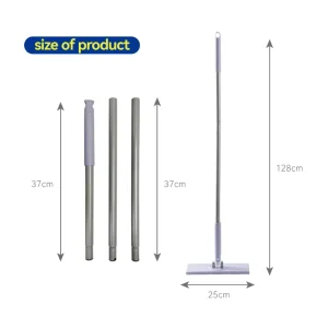 No-Touch Dirty Cloth Disposal Flat Mop with Push-Pull Clip Design Split Handle for Home Use