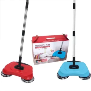 Non Electric 3 in 1 Wet Dry Push Sweeper Adjustable Handle Large Capacity Lightweight Floor Cleaner Hand Push Magic Broom