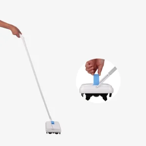 Non-Electric Quiet Carpet and Floor Sweeper with Rug Roller Brush