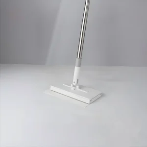 OEM 130.5cm Stainless Steel Extendable Handle Flat Click Mop 360 Rotating Head Microfiber Cloth Compatible MOQ 500