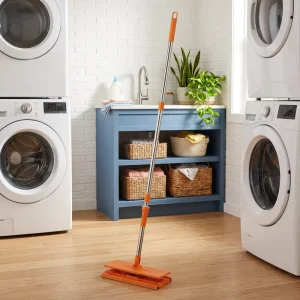 OEM 360 Swivel Clamping Floor Mop Reusable Synthetic Cloth Pad Home Use Dust Mop Manufacturer MOQ500