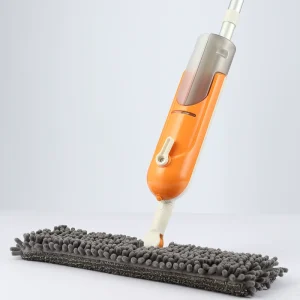 OEM Chenille Detachable-Handle Flat Mop with Dual Water-Bottle Spray Hands-Free Design MOQ 500 Sets Factory Direct