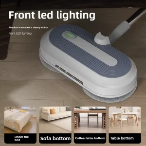 OEM Cordless Battery Powered Spin Mop with Spray Function for Household Cleaning