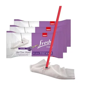 OEM Disposable Antibacterial Non Woven Wet Floor Wipes for Household Use Remove Oil Stains Dust Mop Compatible