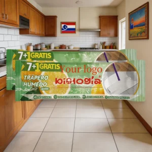 OEM Eco Friendly Disposable Mopping Refill Wipes Plant Based Floor Wet Wipes for Household Multi Surface Cleaning