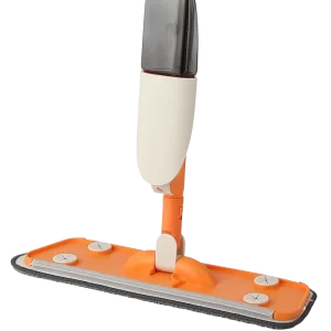OEM Flat Microfiber Mop Extendable Stainless Steel Handle Plastic Tray High Durable (20 000+ Uses) 70 80% Dehydration 2