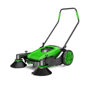 OEM Manual Hand-Push Scrubber Wheel Floor Sweeper Machine for Yard Leaves Dust and Debris