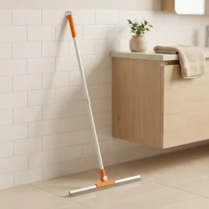 OEM TPR Rubber Sweeper and Squeegee with Telescopic Handle Floor Cleaning Broom Factory MOQ 500 Sets