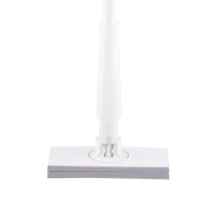 One-Hand Operated Mop with TPR Squeegee Strip and Cloth Clip for Bathroom and Indoor Use