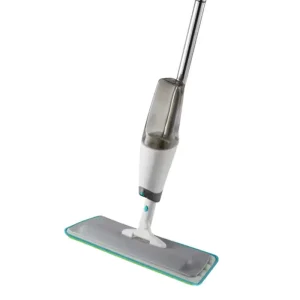 One-Hand-Operated Spray Floor Mop with Brush Head