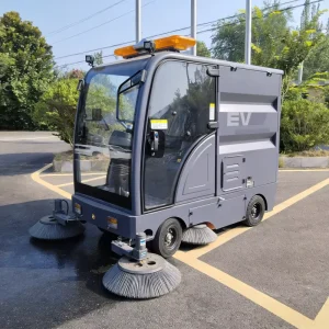 Outdoor Electric Battery-Powered Street, Road, and Floor Sweeper