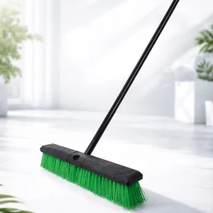 Outdoor Garden Cleaning Brush and Broom, 18 or 24 Inch, Plastic Material