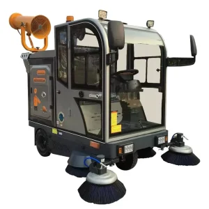 Outdoor Ride-On Floor Sweeper Scrubber