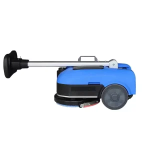 Outdoor Walk-Behind Battery-Powered Cold-Water Floor Scrubber with Rubber Rotating Brush