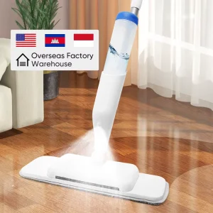 Overseas Factory 3-in-1 Magic Handle Spray Mop Sweeper with Eco-Friendly Microfiber for Home & Office Floor Cleaning