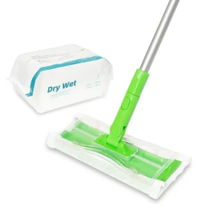 Overseas Factory Disposable Wet and Dry Cleaning Floor Mop Multi Surface Floor Cleaner Flat Mop Cleaner With Disposable Cloth